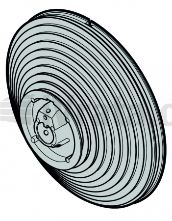 Lanový buben vel. 9, kování V, VU, Levý