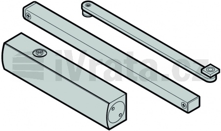 Dveřní zamovírač kompletní pro boční dveře, TS33, vedlejší dveře