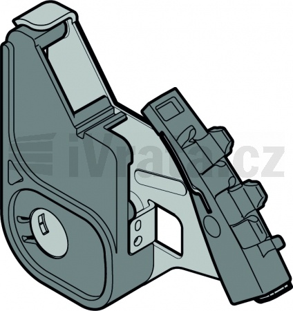 Záchytné zařízení L, LD pro otočný mechanismus s vedením lanka, TG > 500 mm, levá