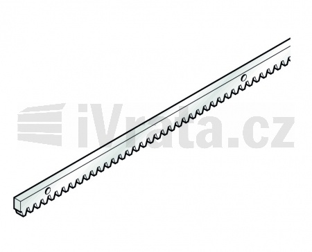 Stahl-Zahnstange, 1000 mm, 8 mm