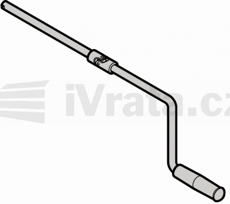 Nouzová ruční klika s kardanovým kloubem S23-Box, S25 100% ED, DD17.60S6 a DD17.12, K09 Ø 10 mm
