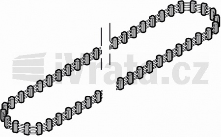 Ozubený pás (bez spojky) pro vodící kolejnice FS 3, FS 3-M, EcoStar, EcoStar Typ C, EcoStar Plus, EcoStar Plus Typ C, Liftronic 700, 800; (455 zubů)