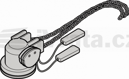 Nouzový ruční řetězový pohon, s řetězem 4000mm, S23 box, K09