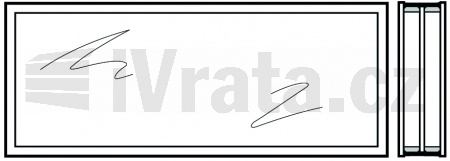 Umělohmotná tabulka trojitá, krystalová struktura 51 mm, U3