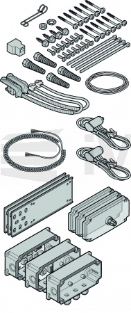 9.16 Připojovací sada pro SKS čidla - LE, IP65, BR60, kování L, do výšky vrat 6 m