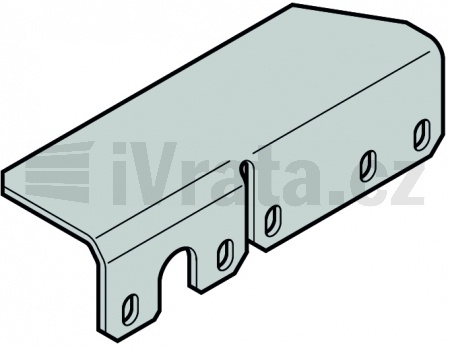 Konzola ochranná, proti přejetí, sekce 67mm, 37,5 × 47,5 × 143, zinek, levá
