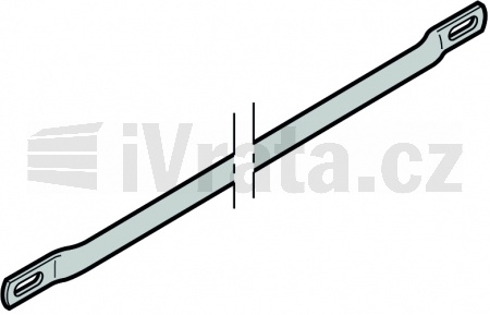 Zajišťovací tyč, N80 / F80 / EcoStar do sériového čísla 07120, zalomená, Hormann