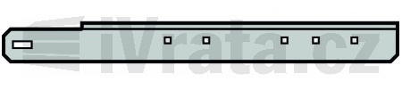 Konzola, držák kolejnice, kování N, ND, NH, H, HD, HU, pravá, 520mm