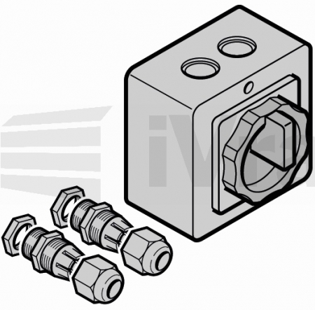 Hlavní vypínač, vypínání všech pólů v samostatném krytu pro WA 250 R S4 / WA 300 R S4 s integrovaným ovládáním