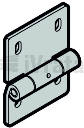 Středový pant, sekce 80mm, SA008, nerez