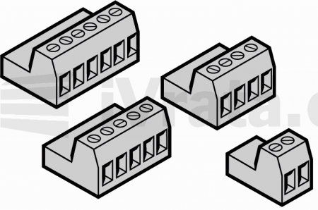 Zásuvný konektor pro jednotky řady 360 a 400, 6pin s můstkem, X3