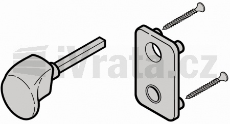 Sada kliky, TS 42 mm, KABA, hliník bílý RAL9016