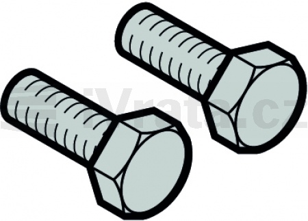 Sada šroubů s šestihrannou hlavou M8 × 16 pro spojku hřídele