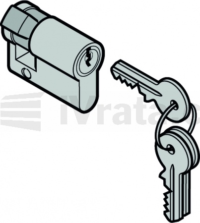 Cylindrická vložka, L = 30,5 + 10 mm, 45°