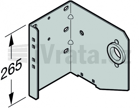 Konzola držáku hřídele 3 s kuličkovým ložiskem, Levá, velikost 8, 9