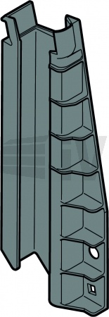 Vodicí ohyb 5, tlakově litý zinek, pravý