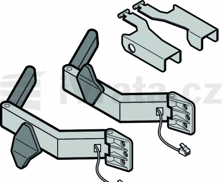 9.36 Světelná závora VL2-LE, levá, dosah 1,0 – 6,0m (vysílač, bílý);