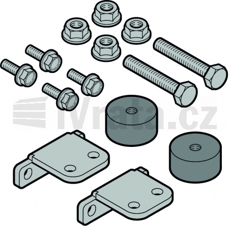 Seřizovací sada pro spodní sekci vrat