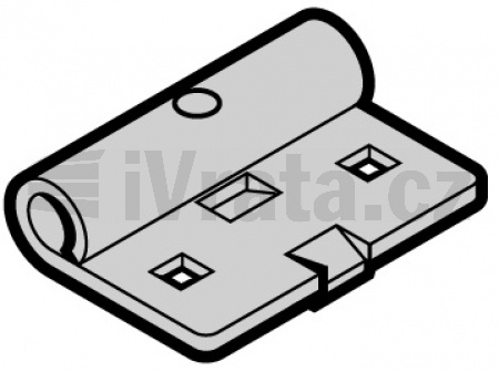 Držák rolny H, LZ > 5001 mm, kování N, L, Preminum RAL9002
