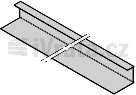 Koncový úhelník pro clonu a pevný prvek, hladký RAL9002