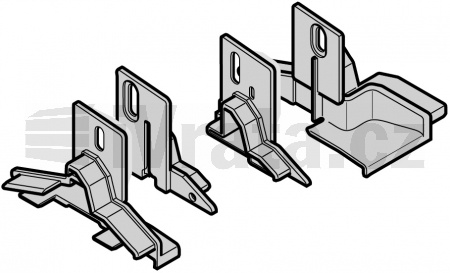 Sada koncovek pro vložené dveře, dveře din pravé