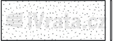 Umělohmotná tabulka jednoduchá, krystalová struktura, 3 mm, KR