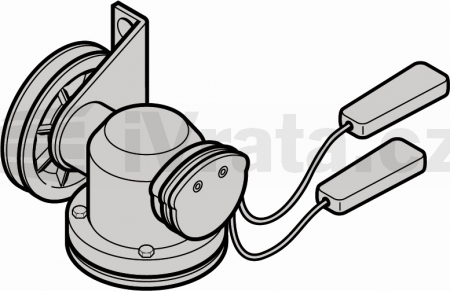 Nouzový ruční řetězový pohon, bez řetězu, DD50, DD65, DD100, DD160