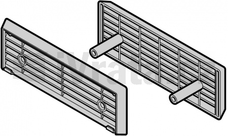 Větrací mřížka černá EPU42 (20mm)