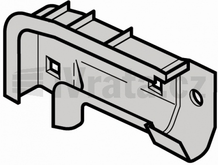 Spojovací díl kolejnic, kovový, RC2, typ kování L, Z, BL, BZ, pravý