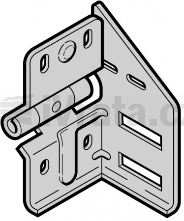 Držák rolny typ 4 (mezi) typy kování N, BL, Z, BZ, L, SN, SL, levý