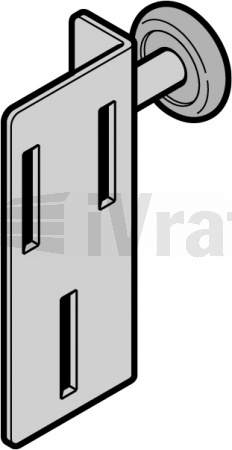 Držák rolny, horní, s rolnou, Typ kování L, RC2, pravý