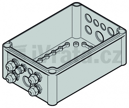 Pouzdro na ovládání spodní díl