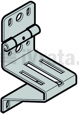 Boční pant pro sekce 80mm, RB008, zinek