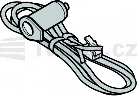 9.75 Optosenzor / vysílač SKS; šedá výplň, IP66; PUR kabel šedý; délka kabelu: 500 mm
