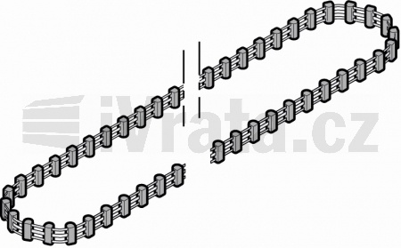 Ozubený pás (bez spojky) SupraMatic H, vodící kolejnice FS 50, střední