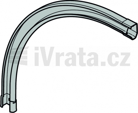 Oblouk kolejnice 90°, R510