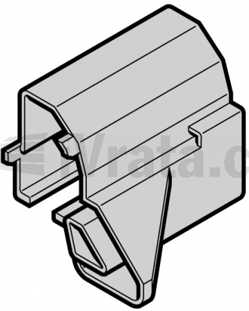 Koncovka pro prahový profil vysoký pravá