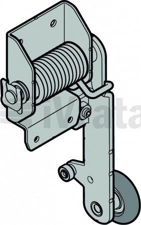 Zdvihač spodní lamely SR002, kování pro kování L, sekce 67, pravý zinek