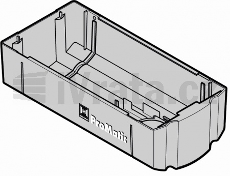 Kryt pohonu pro ProMatic (2. řada, 3. řada) s krytem zástrčky, ovládacím tlačítkem a programovacím tlačítkem