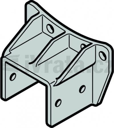 Konzola držáku hřídele pro lanový buben, kování VU, HU, profil 120x60x2 / 120x60x3 / 140x60x4