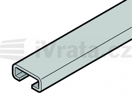 C-profil pro spodní těsnění pro vrat jiných výrobců, upozornění: šířka vrat + 40 mm