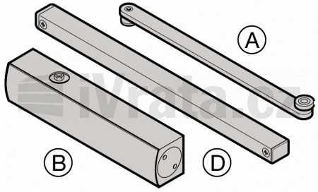 Zavírač dveří, TS 4000 bez tyče