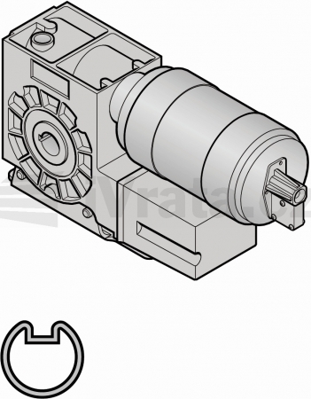 Nástrčný pohon S25, AWG, KNH, 230D, 60 % ED, IP65