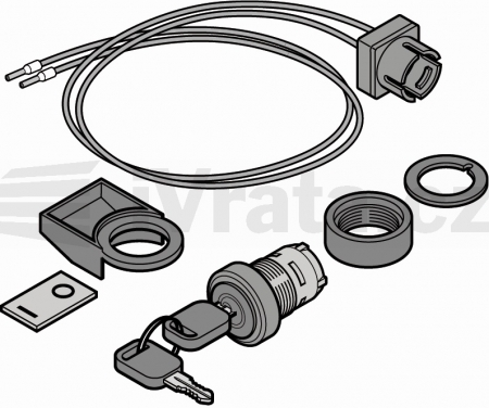 Montážní sada klíčového spínače pro B 971 R S6