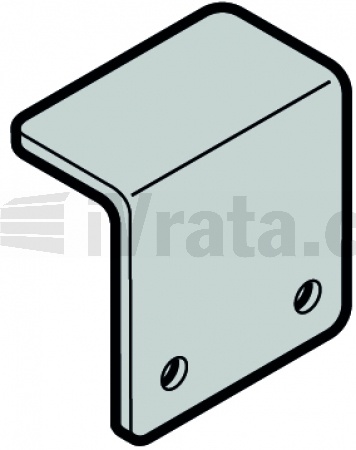 Konzola ochranná, proti přejetí, sekce 80mm, 45 × 41,5 × 60, pozinkovaná