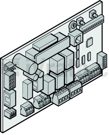 Řídící elektronika RotaMatic Akku, 868 MHz, Fest-Code s regulátorem nabíjení