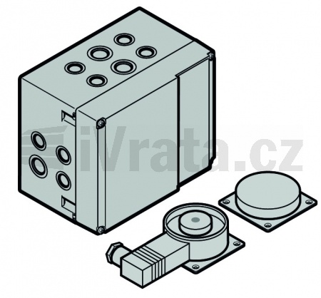 Solenoidové ovládání, vratový systém, 1-křídlé