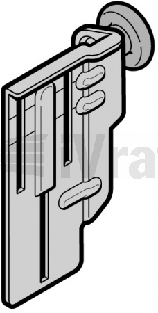 Držák rolny, horní, s rolnou, Typ kování Z, RC2, pravý