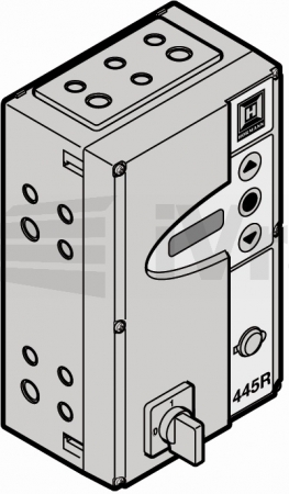 Řídící jednotka kompletní 460 R v krabici s hlavním vypínačem, s cylindrickou půlvložkou, bez spodního krytu